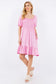 Ruffle Hem Smocked Dress