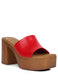 Scandal Slip On Block Heel Sandals