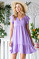 Lavender Short Sleeve Dress