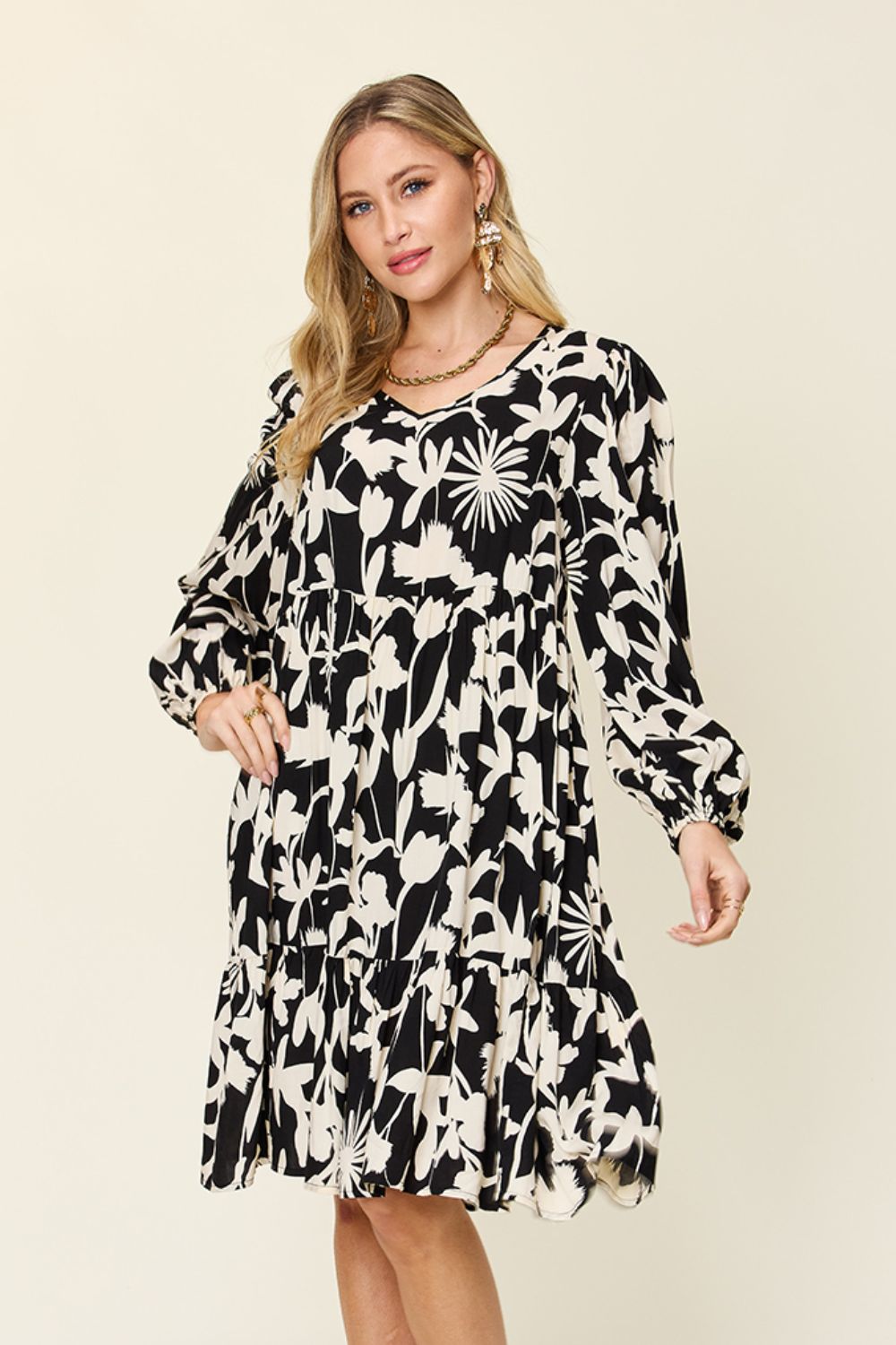 Amanda Printed Dress with Pocket