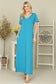 Teal Maxi Dress With Pockets