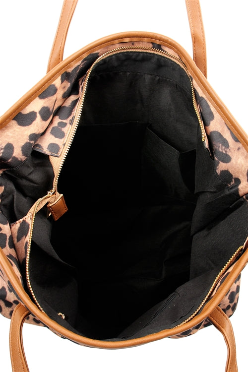 Leopard Print Tote Bag