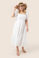 Chloe Tiered dress with puff sleeves