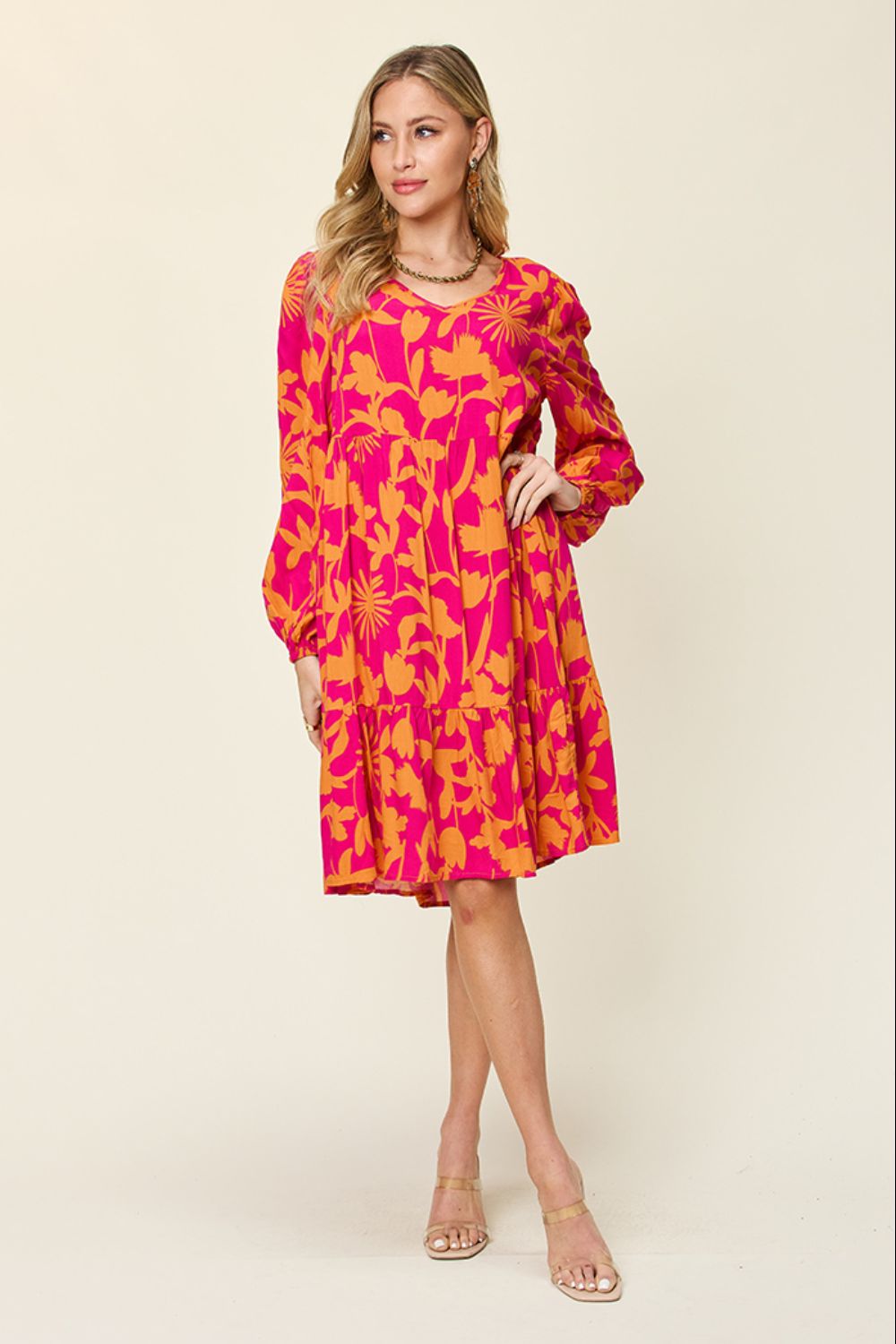 Amanda Printed Dress with Pocket