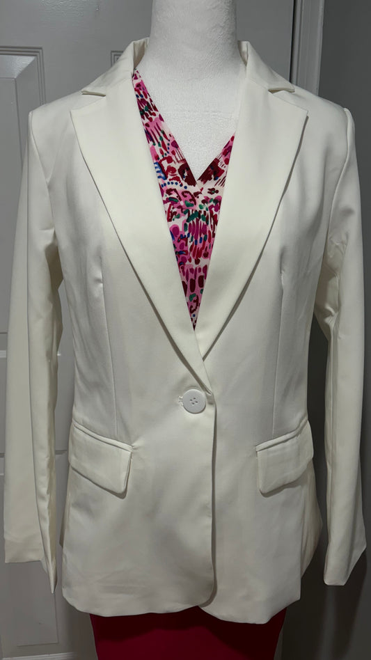 Women’s Classic Business Off White Blazer