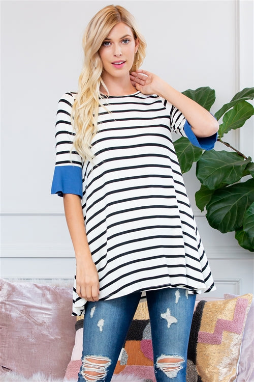 Stripe Tunic Top