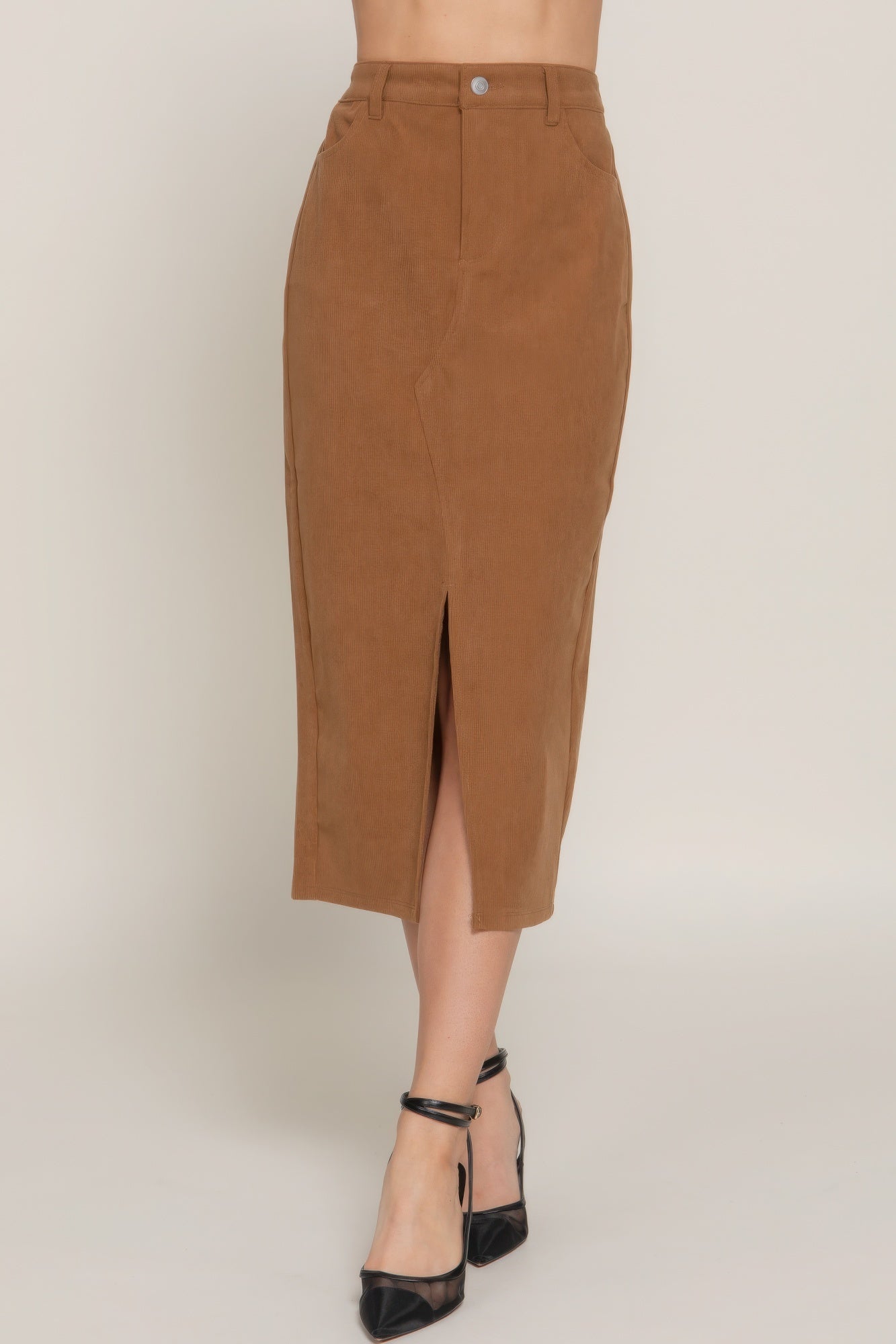 Ashley Corduroy Midi Skirt