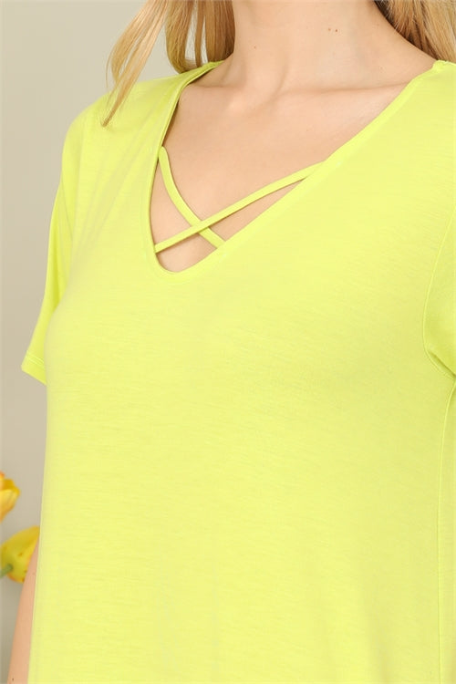 Lime Maxi Dress with Pockets