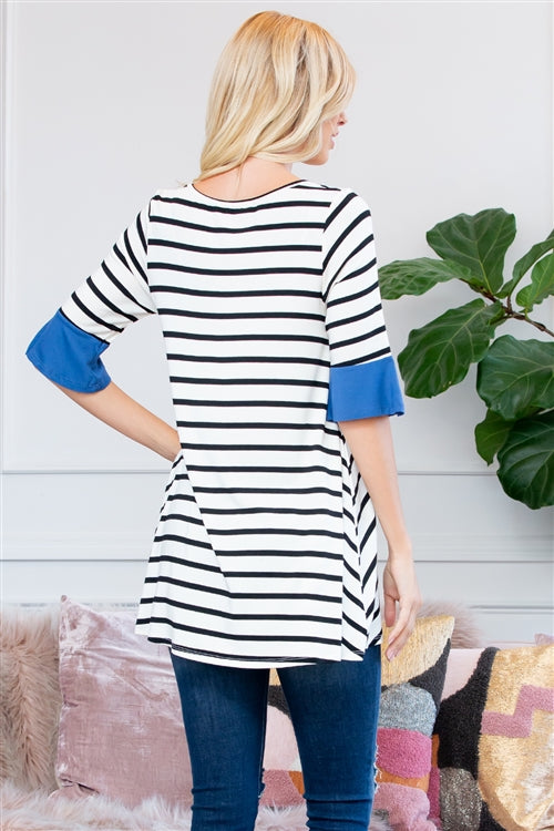 Stripe Tunic Top