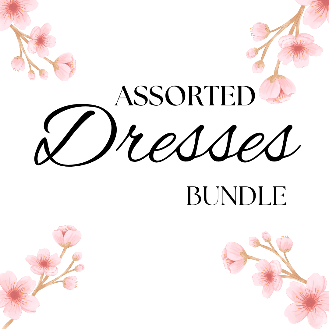 3 Pcs Assorted Style Dresses Bundle