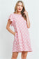 Perfect Peach Pink Polka Dot Dress