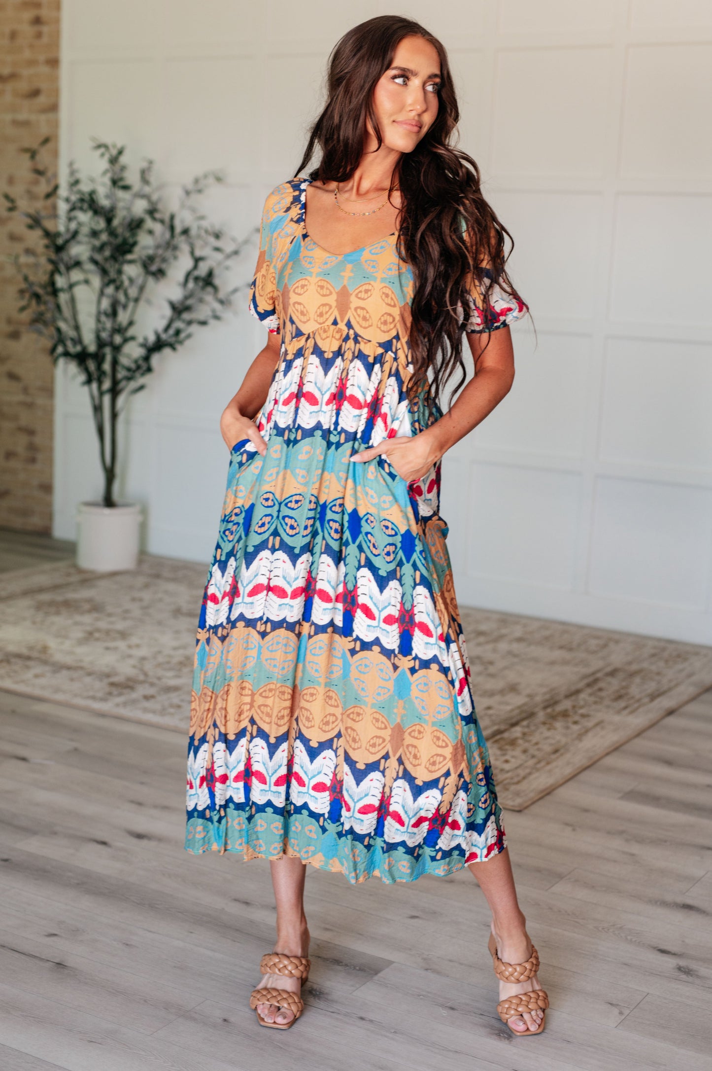 Katherine Balloon Sleeve Dress