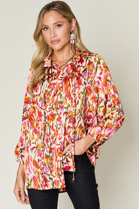 Donna Printed Long Sleeve Shirt