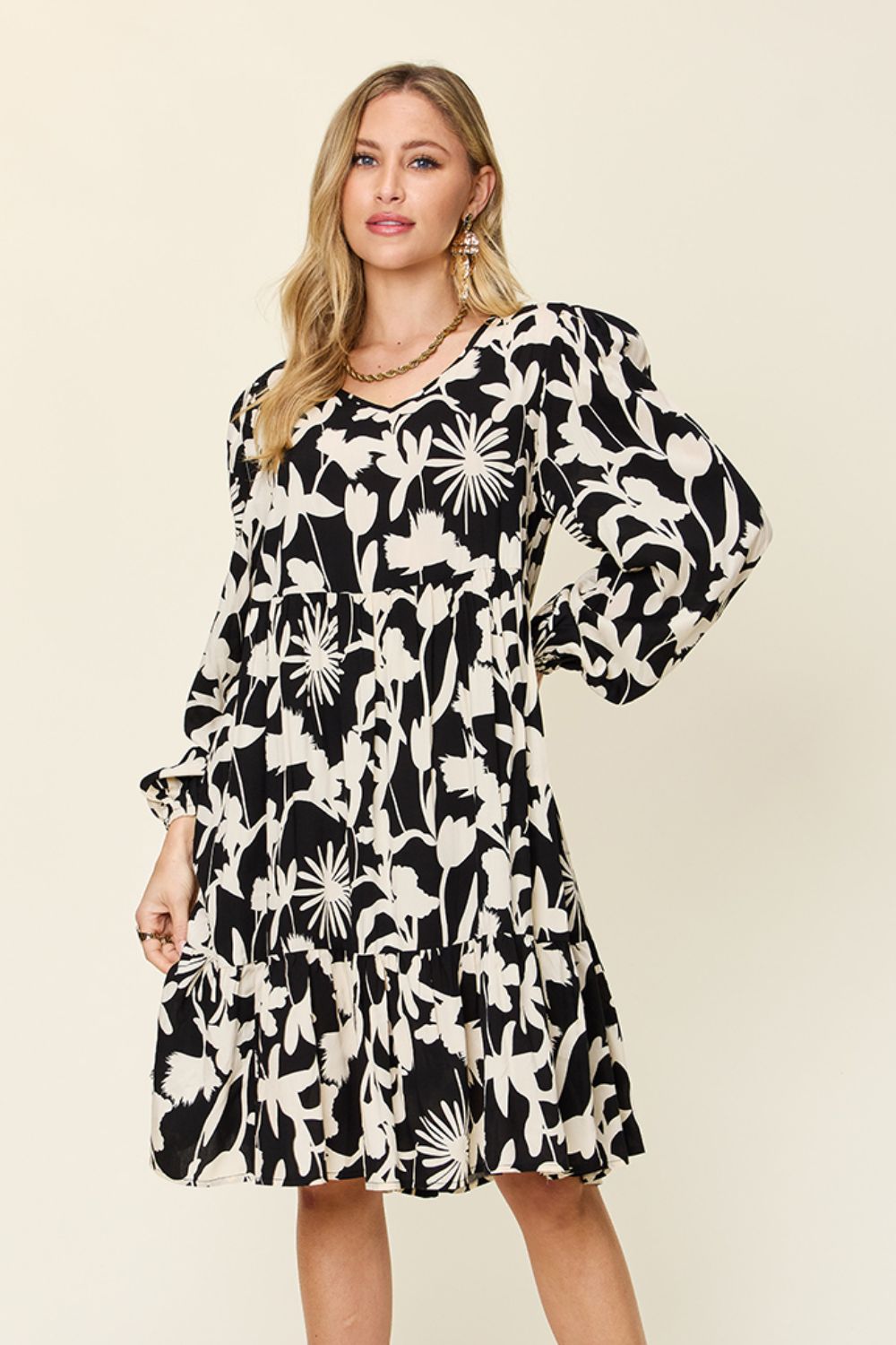 Amanda Printed Dress with Pocket