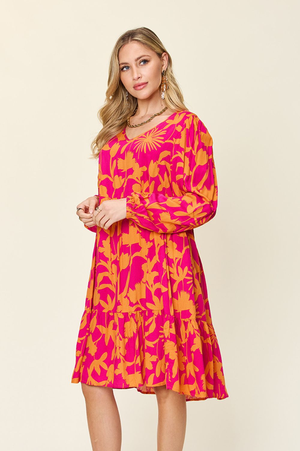 Amanda Printed Dress with Pocket