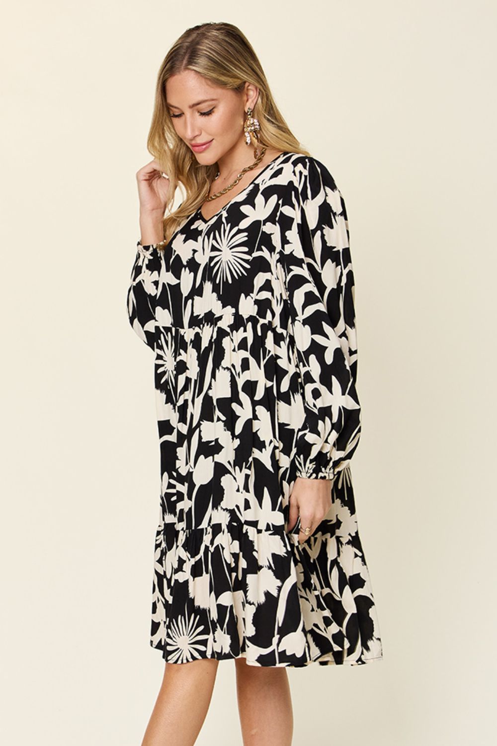 Amanda Printed Dress with Pocket